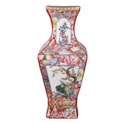 BÌNH TỨ GIÁC HỌA TIẾT TỨ QUÝ